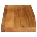 Dessus de table à bord vivant 90x20x3,8 cm bois massif manguier