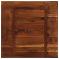 Dessus de table 80x80x3,8 cm carré bois massif de récupération