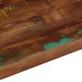 Dessus de table 80x80x3,8 cm carré bois massif de récupération
