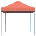 Tente réception pliable escamotable terre cuite 410x279x315 cm