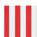 Tissu de remplacement pour auvent rayures rouges et blanches