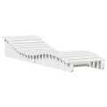 Chaises longues lot de 2 blanc 205x60x31,5cm bois massif de pin