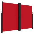 Auvent latéral rétractable rouge 180x600 cm