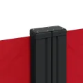 Auvent latéral rétractable rouge 180x600 cm
