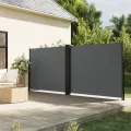 Auvent latéral rétractable anthracite 160x600 cm