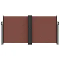 Auvent latéral rétractable marron 120x600 cm