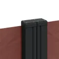 Auvent latéral rétractable marron 120x600 cm