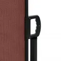 Auvent latéral rétractable marron 120x600 cm