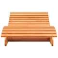 Chaise longue cire marron 205x70x31,5 cm bois massif de pin