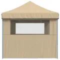 Tente de réception pliable escamotable avec 3 parois latérales