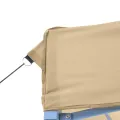 Tente de réception pliable escamotable avec 3 parois latérales