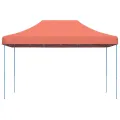 Tente réception pliable escamotable terre cuite 440x292x315 cm