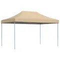 Tente de réception pliable escamotable beige 440x292x315 cm