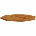 Dessus de table 70x70x2,5 cm octogonal bois de teck massif
