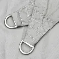 Voile d'ombrage gris clair 3x4x5 m 100% polyester oxford