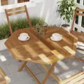 Dessus de table 90x90x2,5 cm octogonal bois de teck massif