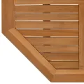 Dessus de table 90x90x2,5 cm octogonal bois de teck massif