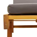 Chaises longues lot de 2 avec coussins 200x68x83 cm bois acacia