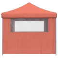 Tente de réception pliable escamotable avec 4 parois latérales