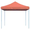Tente réception pliable escamotable terre cuite 292x292x315 cm