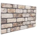 Panneaux muraux 3D 10 pcs marron clair 100x50 cm EPS