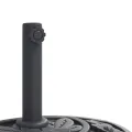 Base de parasol pour mâts Ø38 / 48 mm 9 kg demi-rond
