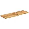 Dessus de table 100x40x2,5cm bord vif bois massif manguier brut