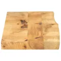 Dessus de table 100x40x2,5cm bord vif bois massif manguier brut