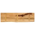 Dessus de table 100x40x2,5cm bord vif bois massif manguier brut