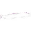 Dessus de table 80x40x2,5 cm ovale bois massif de manguier brut