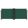 Auvent latéral rétractable vert foncé 100x600 cm