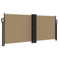 Auvent latéral rétractable taupe 100x1000 cm