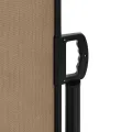 Auvent latéral rétractable taupe 100x1000 cm