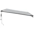 Auvent rétractable automatique avec LED anthracite et blanc