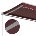 Auvent manuel rétractable bordeaux 300x250 cm