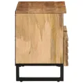 Meuble TV 70x34x46 cm bois massif de manguier brut
