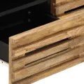 Meuble TV 70x34x46 cm bois massif de manguier brut