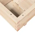 Jardinière 70x40x26,5 cm bois de pin massif