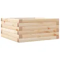 Jardinière 50x50x23 cm bois de pin massif