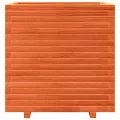 Jardinière cire marron 70x70x72 cm bois de pin massif