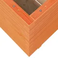 Jardinière cire marron 70x70x72 cm bois de pin massif