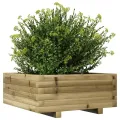 Jardinière 60x60x26,5 cm bois de pin imprégné