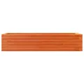 Jardinière cire marron 110x40x23 cm bois de pin massif