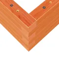 Jardinière cire marron 110x40x23 cm bois de pin massif