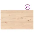 Dessus de table 3 pcs 80x47x1,7cm rectangulaire bois pin massif