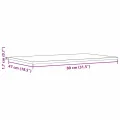 Dessus de table 3 pcs 80x47x1,7cm rectangulaire bois pin massif