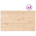 Dessus de table 3 pcs 80x47x2,5cm rectangulaire bois pin massif
