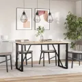 Dessus de table 3 pcs 80x47x2,5cm rectangulaire bois pin massif
