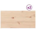 Dessus de table 2 pcs 60x30x2,5cm rectangulaire bois pin massif