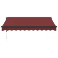 Auvent rétractable automatique bordeaux 300x250 cm